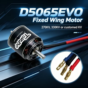 Moteur Brushless DC Flashhobby D5065EVO 270KV 330KV 3-6S 12N14P à Couple Élevé pour Avions RC à Aile Fixe et Drones de Course – Vente Directe Usine - Product Image 1