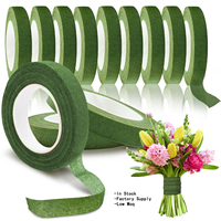 Étanche 12mm Bouquet De Mariage Floral Bande Cinta Floral Fleur Tige Wrap Vert Coloré Fleuriste Bande pour Bouquet Fleuriste
