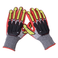 Gants de sécurité TPR+HPPE anti-coupure à fort impact, personnalisables, vente en gros directe usine, équipement de protection populaire et très demandé
