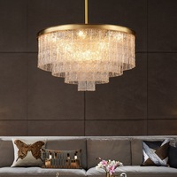 Lustre en cristal K9 Odsen de luxe de grande taille pour l'éclairage des hôtels, lustre en cristal de luxe, luminaire suspendu