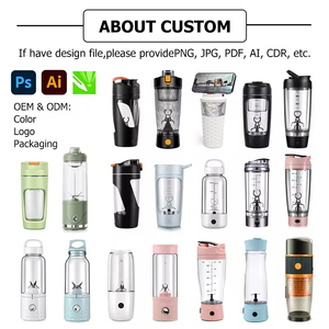 Bouteille <span class=keywords><strong>shaker</strong></span> électrique OEM sans BPA 650 ml, mixeur <span class=keywords><strong>blender</strong></span> sport et gym haute vitesse rechargeable USB pour la maison et la voiture - Product Image 5