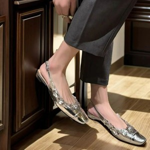 Sandali Eleganti Casual da Donna QuiteS 2026 con Punta Quadrata Floreale, Senza Tallone, Slip-On, <span class=keywords><strong>Tacco</strong></span> <span class=keywords><strong>Basso</strong></span> e Grosso per l'Estate - Product Image 2