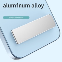 Support de téléphone portable universel invisible mini en alliage de zinc, support pliable à angle réglable pour téléphones mobiles