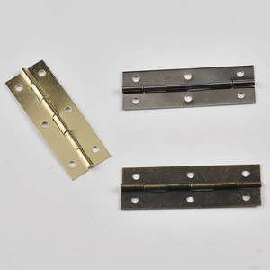 Furniture Hinge 59x20mm Antique Bronze Iron Surface Mount 6-Hole Traditional Style H-Type Antirust Plated Hardware - Product Image 4