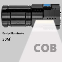 Lampe latérale COB 4 perles Torche de camping haute puissance rechargeable Lanterne à main portable Lampe torche flash LED Lampes de poche