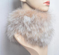 Cache-cou en maille élastique en vraie fourrure de renard pour hommes et femmes, écharpe, châle, nouveau modèle chaud et tendance pour l'hiver