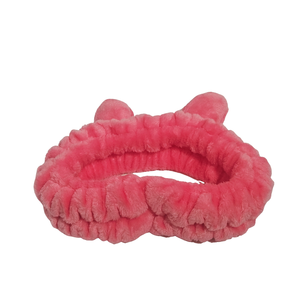Bandeau de spa en peluche licorne rose mignon, doux, élastique, écologique, réutilisable, <span class=keywords><strong>pour</strong></span> femmes et filles, soins de la peau, maquillage, douche, cheveux - Product Image 2