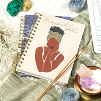 Juego de Diarios Personalizados de Alta Calidad con Espiral, Tapa Dura y Autocuración, Cuaderno Inspirador de Positividad y Afirmaciones