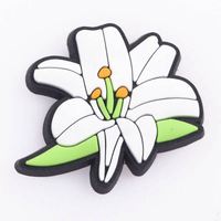 Schoencharms groothandel goedkope fabrieksprijs PVC zachte klompschoen charme decoratie op maat kinderschoen bloemencharms