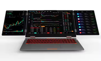 Nueva computadora portátil para juegos Win 11 DE tres pantallas de 16 pulgadas, computadora Intel I7, computadora portátil con procesador Intel de alta velocidad para juegos