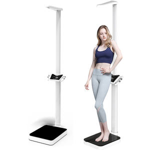 Bilancia Altezza-Peso Ospedaliera 200KG di Precisione, Bilancia <span class=keywords><strong>Portatile</strong></span> per Misurazione Altezza e Peso con <span class=keywords><strong>Stadiometro</strong></span> - Product Image 2