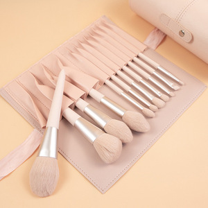 Nouveau lot de 11 pinceaux de <span class=keywords><strong>maquillage</strong></span> exquis et beaux à prix abordable pinceaux à poudre libre rose tendre Ensemble <span class=keywords><strong>complet</strong></span> d'outils de beauté - Product Image 2
