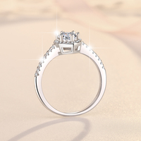 Bague de fiançailles pour femme en argent sterling S925 avec moissanite taille marquise 1 carat VVS1, certifiée GRA, style vintage