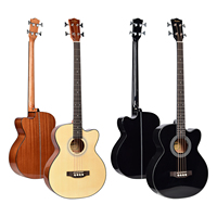 Guitare basse acoustique en bois de haute qualité K-AB40 à 4 cordes, fabriquée par [Nom du fabricant]
