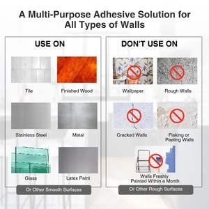 大型写真接着ポスターストリップダメージフリーヘビーデューティーハンギングフックとループ写真ハンギングストリップ工場価格 - Product Image 6