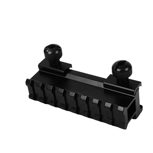 Aluminum Alloy 20mm Durable Outdoor Use Heightening <b>Bracket</b> Hunting Shooting Gear Connector Accessory <b>Black</b> Lightweight - Product Image 4