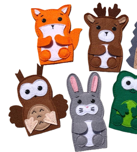 Regalos de Fiesta de Cumpleaños, Marionetas de Dedo Personalizadas de Animales de Fieltro Suave de Calidad para Niños, Juguetes Educativos PS02250720 - Product Image 2