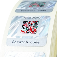 Etiquetas de seguridad de holograma, etiqueta de código QR, etiqueta de seguridad anti-imitacion, producto del paquete