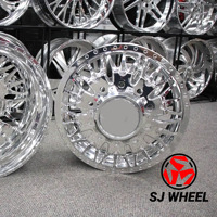 Rines SJ Forjados Personalizados para Camionetas y Vehículos Pesados, Pulidos, en Medidas 20/22/24/26/28/30*8.25J, para Ford F250 F350 Silverado