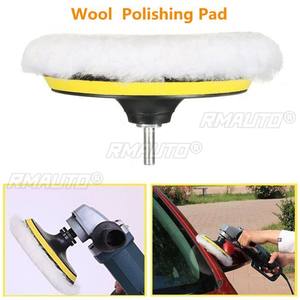 Lot de 5 tampons de polissage en laine pour l'entretien automobile, tampons de lustrage en laine pour la peinture automobile, tampons de polissage pour perceuse 6'' M14, pour le detailing et le cirage automobile - Product Image 2