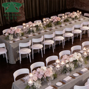 Chaise de restaurant de banquet de mariage d'hôtel en métal d'aluminium de partie extérieure - Product Image 1