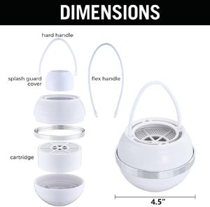 2500 gallons <span class=keywords><strong>de</strong></span> filtration élimine des centaines <span class=keywords><strong>de</strong></span> contaminants pour un filtre à boule <span class=keywords><strong>de</strong></span> <span class=keywords><strong>bain</strong></span> plus doux-Filtre à eau pour baignoire en 8 étapes - Product Image 3