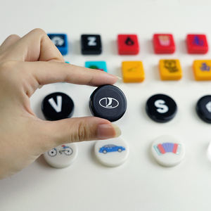 Jetons de <span class=keywords><strong>poker</strong></span> de 27 mm de couleur unie, directement de l'usine, logo/motif/forme/matériau entièrement personnalisé pour les jeux de société - Product Image 2