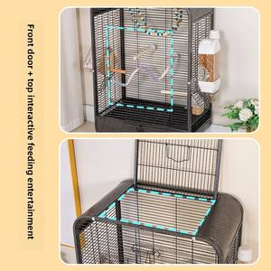 Grande cage à oiseaux en plastique pour perroquets pour observer les tourtereaux et les perruches Oiseaux ornementaux Villa Nichoir pour oiseaux Mynas - Product Image 3