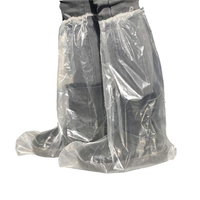Couvre-botte rétractable en plastique imperméable à l'eau Couvre-chaussures de pluie à bande élastique pour outils et accessoires de nettoyage ménager