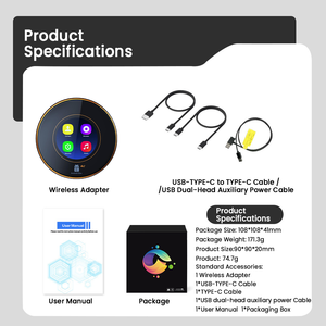 PlayAiBox per <span class=keywords><strong>BMW</strong></span> Android 15, Box AI Wireless <span class=keywords><strong>Carplay</strong></span> 8GB+128GB Qualcomm 6350 con GPS Integrato, Multimedia per Auto per YouTube e Netflix - Product Image 6