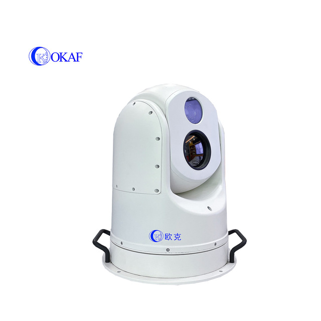 Auto Tracking Marine Surveillance Ship Mounted 2 Axis Gyro Stabilization Thermal Imaging 360 PTZ Camera