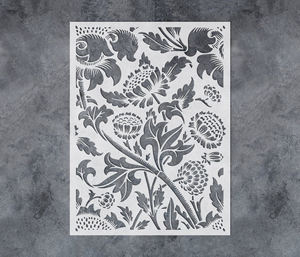 <span class=keywords><strong>Pochoir</strong></span> <span class=keywords><strong>mural</strong></span> fleur, projet de bricolage pour le <span class=keywords><strong>salon</strong></span> de la chambre à coucher, <span class=keywords><strong>pochoir</strong></span> pour papier peint floral, <span class=keywords><strong>pochoir</strong></span> pour peinture murale - Product Image 1