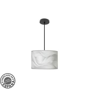 Lampada a sospensione di design 1xE27, colore nero e grigio, dimensioni regx30x30cm, ideale per decorazioni moderne e ambientazione degli spazi. - Product Image 1