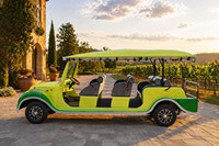 Autobús Turístico Eléctrico Vintage de 11 Plazas, Elegante y Silencioso, Transporte Exclusivo de Patrimonio para Zonas de Playa de Lujo