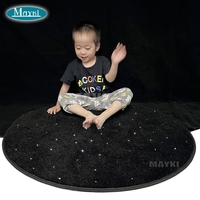 Tapis d'exploration sensorielle carré à LED, rechargeable et activé par le toucher, avec fibres optiques scintillantes pour jeu interactif