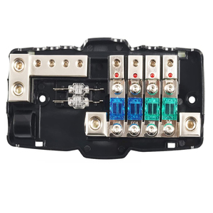 <span class=keywords><strong>Caja</strong></span> <span class=keywords><strong>de</strong></span> <span class=keywords><strong>fusibles</strong></span> para campistas, coches, audio, estéreos, 30A, 60A, 80A con LED rojo 0-4 GA 4 circuitos - Product Image 6