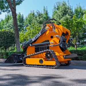 รถแทรกเตอร์ล้อยาง HT320 รถตักขนาดเล็กแบบสกิดสเตียร์ เครื่องยนต์เบนซิน พร้อมหลังคาและบุ้งกี๋ - Product Image 1