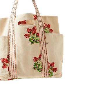 <b>Large</b> Women Canvas Tote <b>Bag</b> Reusable Custom Tote Shopping <b>Bags</b> Cotton Canvas <b>Bag</b> - Product Image 6