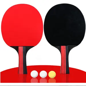 亚马逊热卖2pcs套定制乒乓球拍乒乓球拍乒乓球桨球套带手提袋乒乓球拍