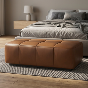 Precio de fábrica Muebles de dormitorio Indiana Banco tapizado Diseñador Otomano Banco cómodo para uso doméstico y hotelero de lujo - Product Image 3