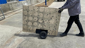 Amarillo 440 Lb. Capacidad Heavy Duty Panel <span class=keywords><strong>Dolly</strong></span> All Terrain <span class=keywords><strong>Dolly</strong></span> con mango, neumáticos Ruedas para chapa de yeso - Product Image 6