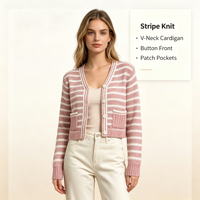 Barcenola Maxi – Robe en maille pointelle à rayures blanches et jaunes pour femme, manches longues, qualité supérieure, personnalisable (OEM & ODM), vente en gros