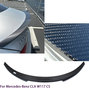 For W117 C117 CS Style Carbon Fiber <b>Rear</b> <b>Spoiler</b> Trunk Wing 2013-2019 - Product Image 2