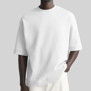 Camisetas de Gran Tamaño para Hombre, 100% Algodón, 250 g/m², Lisas, de Alta Calidad, con Hombros Caídos, para Gimnasio - Product Image 1