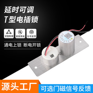 T-Type Electric Bolt Lock DC12V Metal Office Shopping Mall Hotel Door Lock - Product Image 2
