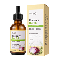 Aceite Natural de Romero y Cebolla con Biotina para el Crecimiento Rápido del Cabello, Tratamiento Anticaída, Suero para el Cuero Cabelludo, para Hombres y Mujeres
