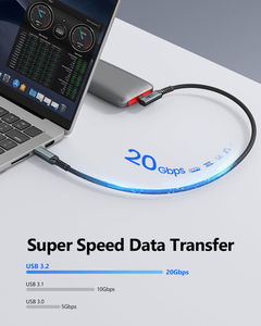 <span class=keywords><strong>USB</strong></span> C to C Type 3.2 Gbps 2 20Gbps 4Kデータケーブル直角90度タイプ-c toタイプ-cケーブルナイロン編組モニターUSBC Kabel - Product Image 4