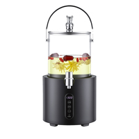 Samovar électrique turc avec fonction de maintien au chaud, design en verre pour usage domestique, garantie 1 an
