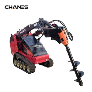 CHANCES Factory Direct <span class=keywords><strong>Mini</strong></span> Skid Steer Loader Post Hole Digger Auger Attachment Motor Direct Drive 1 Jaar Garantie Graafmachine - Product Image 3