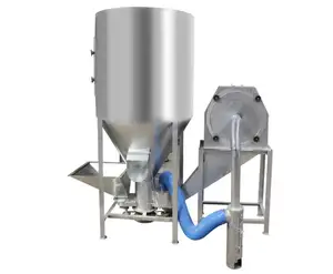 feed mill mixer vertical type feed processing machine for animal chicken duck goose pig cattle sheep horse livestock and poultry